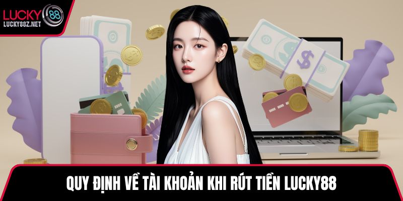 Quy định về tài khoản khi rút tiền LUCKY88
